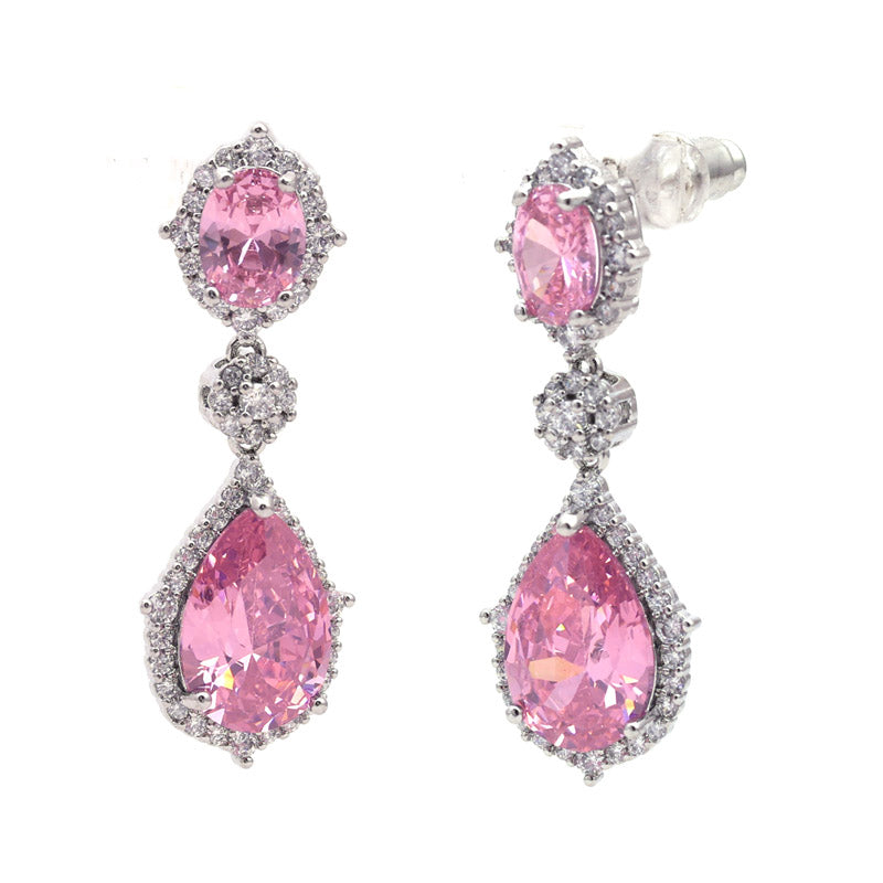 SANSI MAYO Blush Elegance Drop Earrings