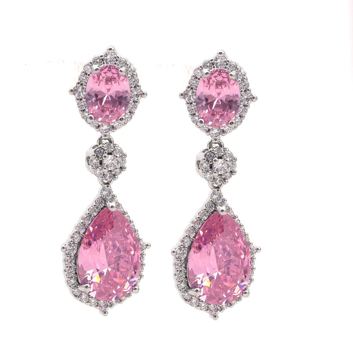 SANSI MAYO Blush Elegance Drop Earrings