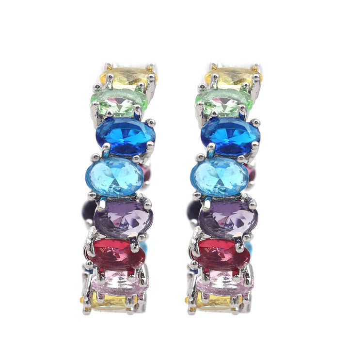 SANSI MAYO Radiant Spectrum Hoop Earrings