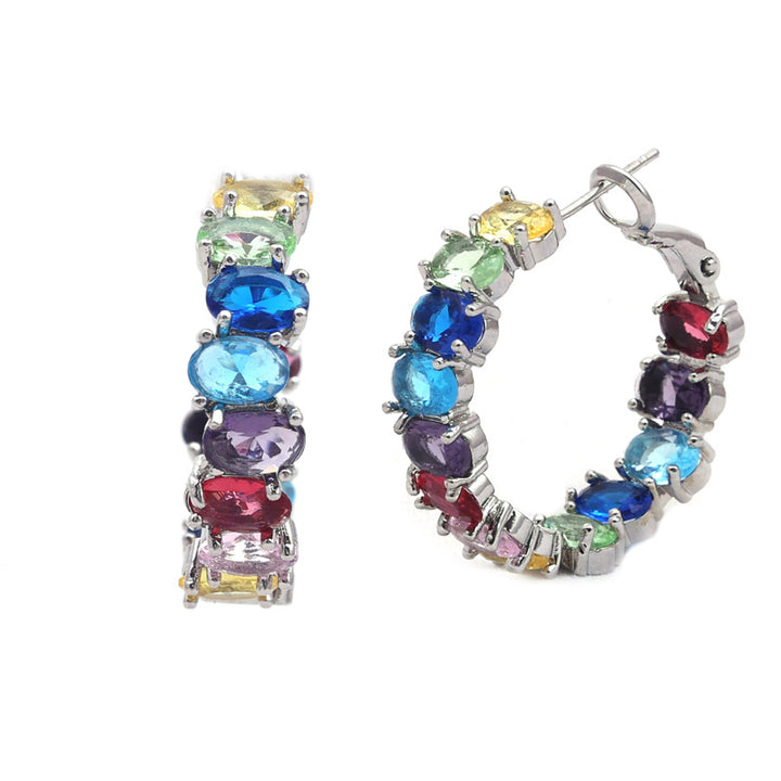 SANSI MAYO Radiant Spectrum Hoop Earrings