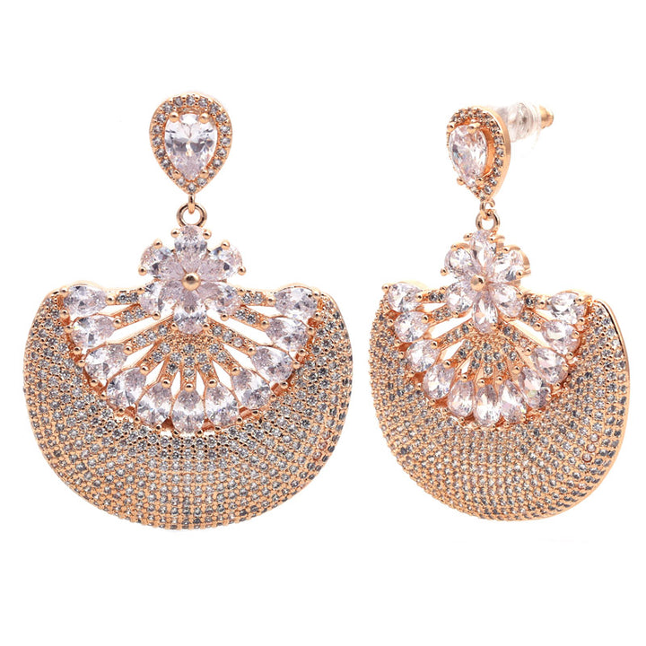 SANSI MAYO Golden Jhumka Elegance Earrings