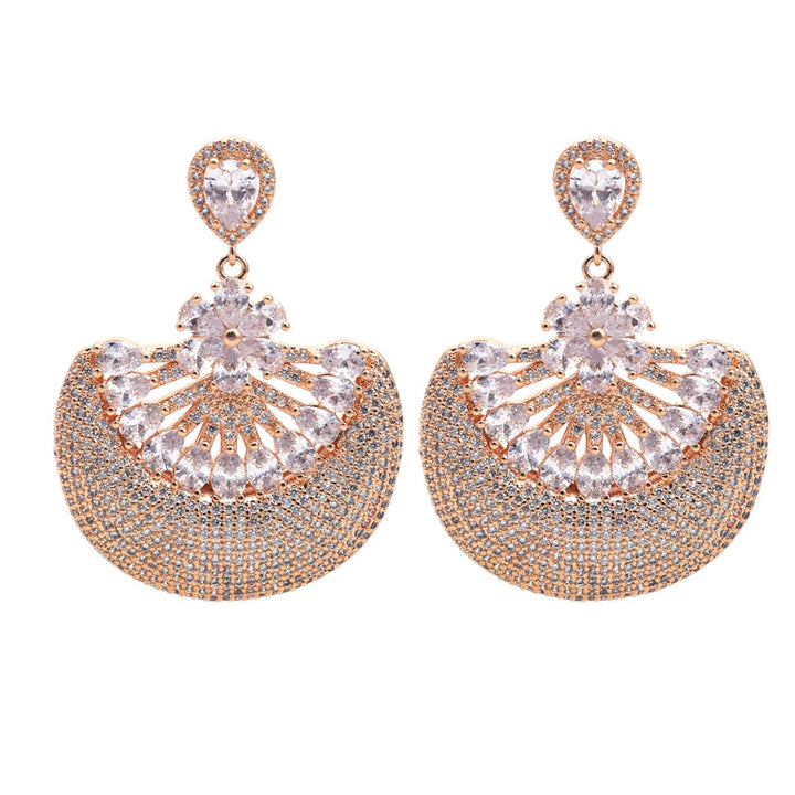 SANSI MAYO Golden Jhumka Elegance Earrings