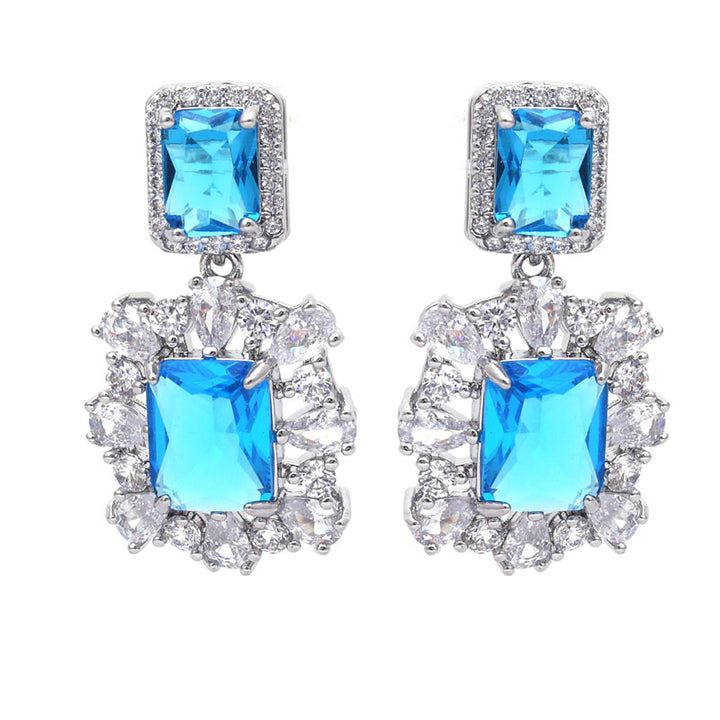 SANSI MAYO Sapphire Cascade Drop Earrings