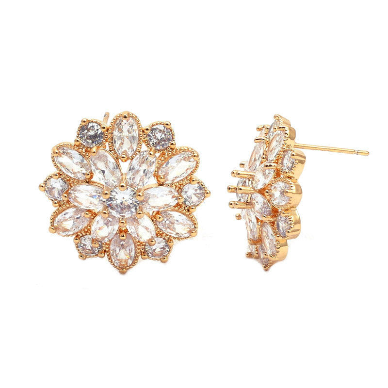 SANSI MAYO Golden Blossom Earrings