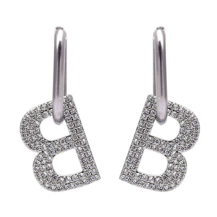 SANSI MAYO Silver Radiance Huggie Earrings