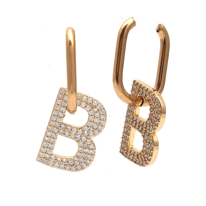 SANSI MAYO Golden Huggie Drop Earrings