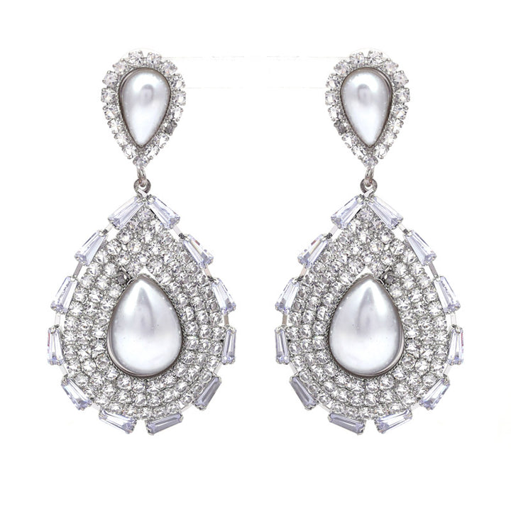 SANSI MAYO Luminous Pearl Drop Earrings