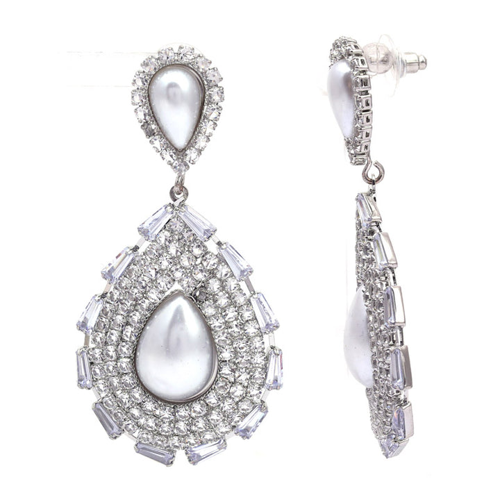 SANSI MAYO Luminous Pearl Drop Earrings