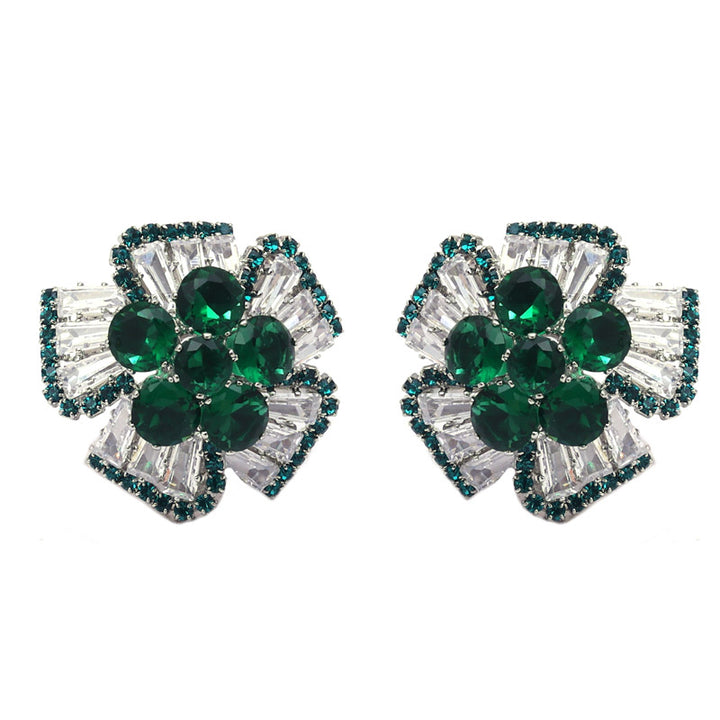 SANSI MAYO Emerald Sky Drop Earrings