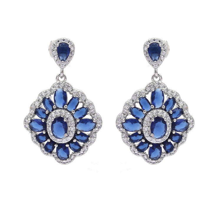 SANSI MAYO Sapphire Serenity Drop Earrings