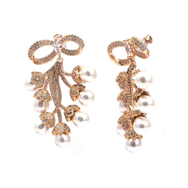 SANSI MAYO Golden Bloom Drop Earrings