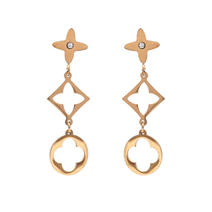 SANSI MAYO Luxe Geometry Dangle Earrings