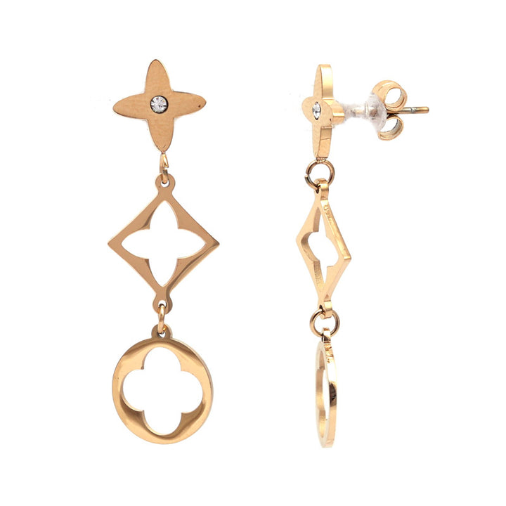 SANSI MAYO Luxe Geometry Dangle Earrings