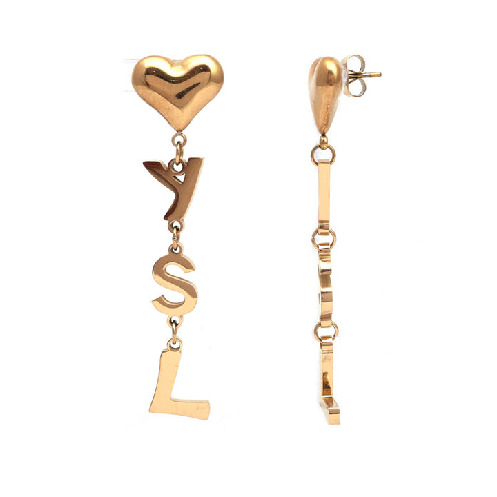 SANSI MAYO Heartfelt Alphabet Dangle Earrings