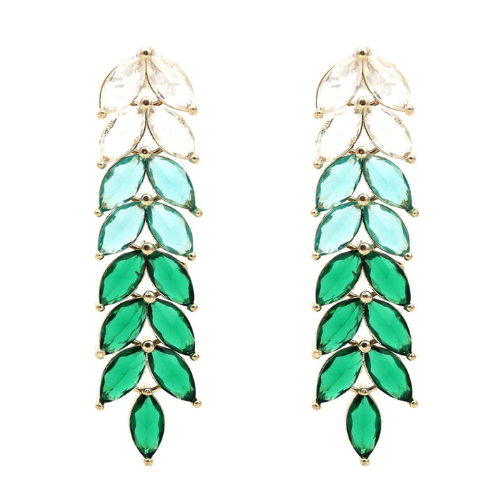 SANSI MAYO Verdant Luxe Leaf Dangle Earrings