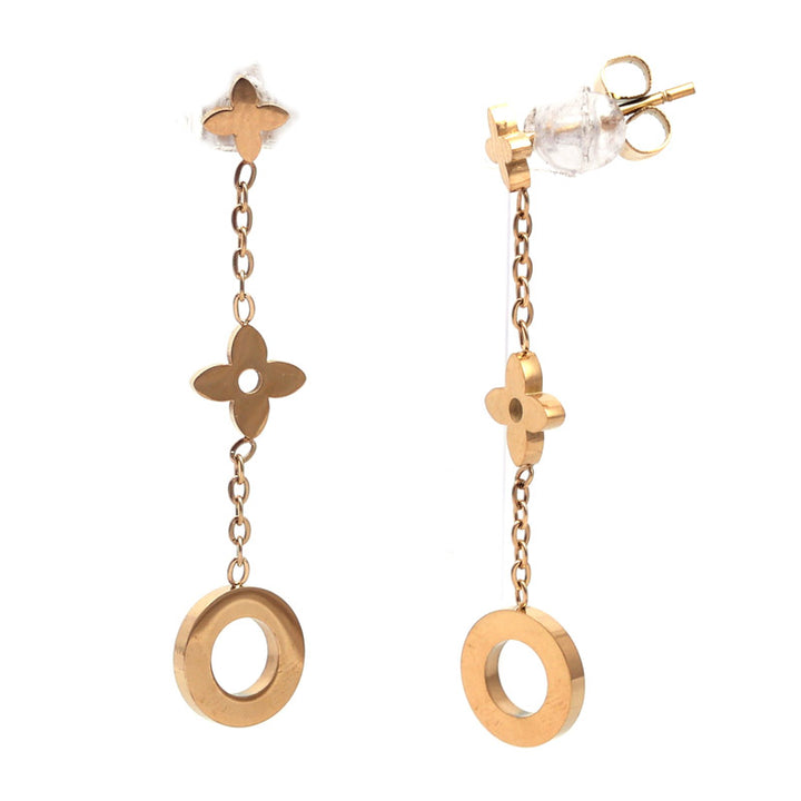 SANSI MAYO Golden Bloom Dangle Earrings