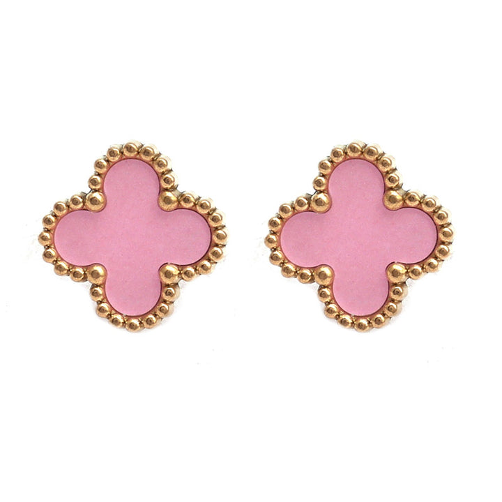 SANSI MAYO Blush Radiance Stud Earrings