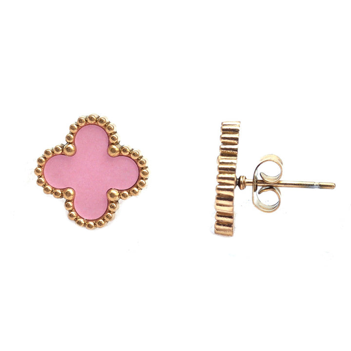 SANSI MAYO Blush Radiance Stud Earrings