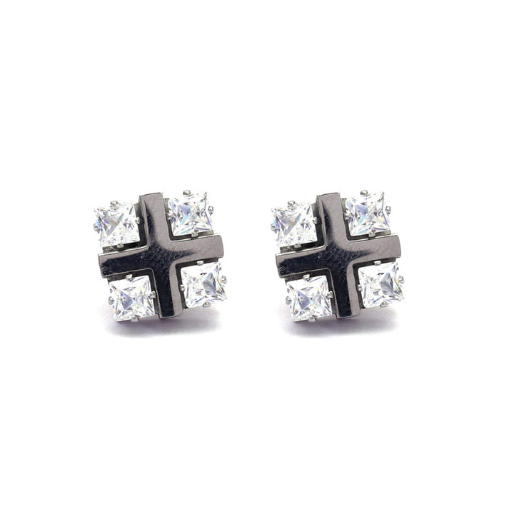 SANSI MAYO Noir Elegance Stud Earrings