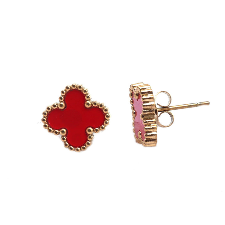 SANSI MAYO Scarlet Glow Stud Earrings