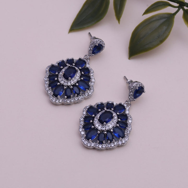 SANSI MAYO Sapphire Serenity Drop Earrings