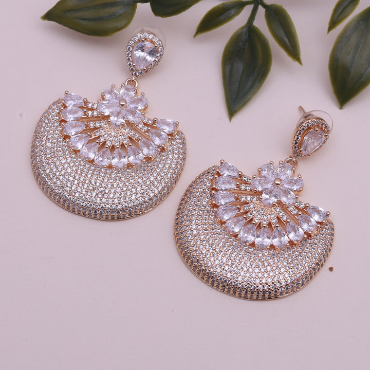 SANSI MAYO Golden Jhumka Elegance Earrings