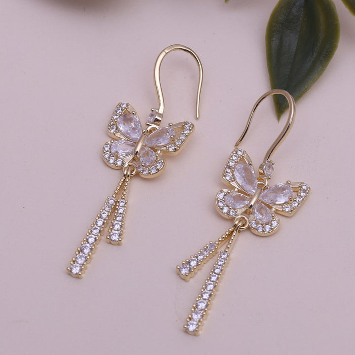 SANSI MAYO Celestial Butterfly Dangle Earrings