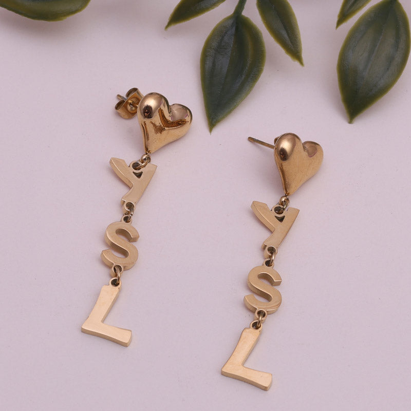 SANSI MAYO Heartfelt Alphabet Dangle Earrings