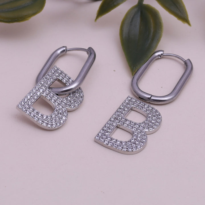 SANSI MAYO Silver Radiance Huggie Earrings