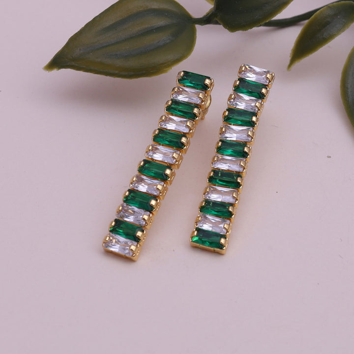 SANSI MAYO Emerald Dream Drop Earrings