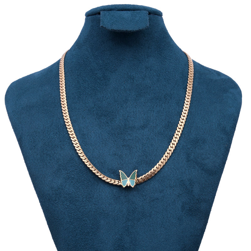 SANSI MAYO Enchanted Butterfly Gold-Plated Necklace