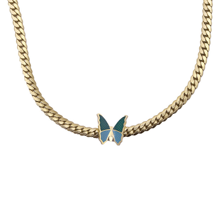 SANSI MAYO Enchanted Butterfly Gold-Plated Necklace