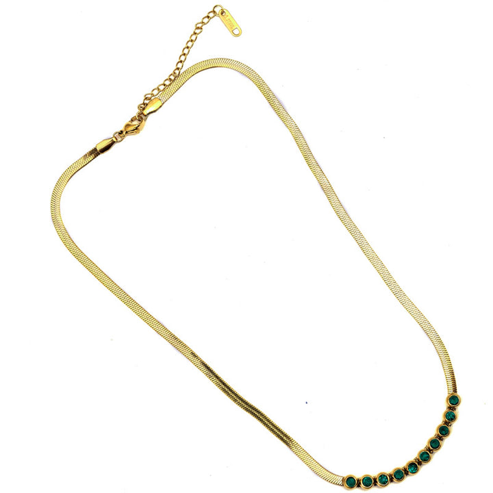 Sansi Mayo Green Crystal Elegance Chain