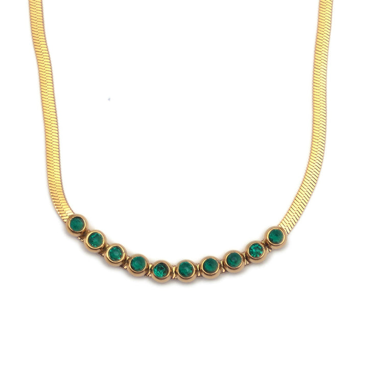 Sansi Mayo Green Crystal Elegance Chain