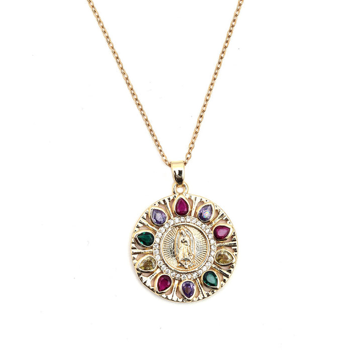 Sansi Mayo Radiant Round Pendant Chain