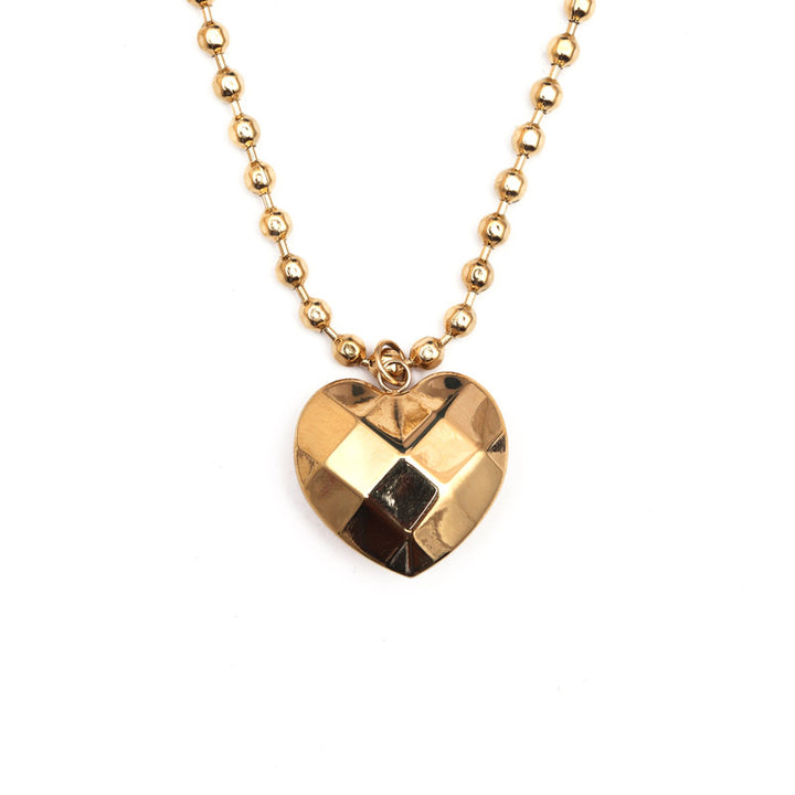 SANSI MAYO Heartfelt Gold-Plated Pendant Necklace