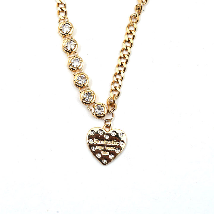 Sansi Mayo Heart AD Pendant Necklace