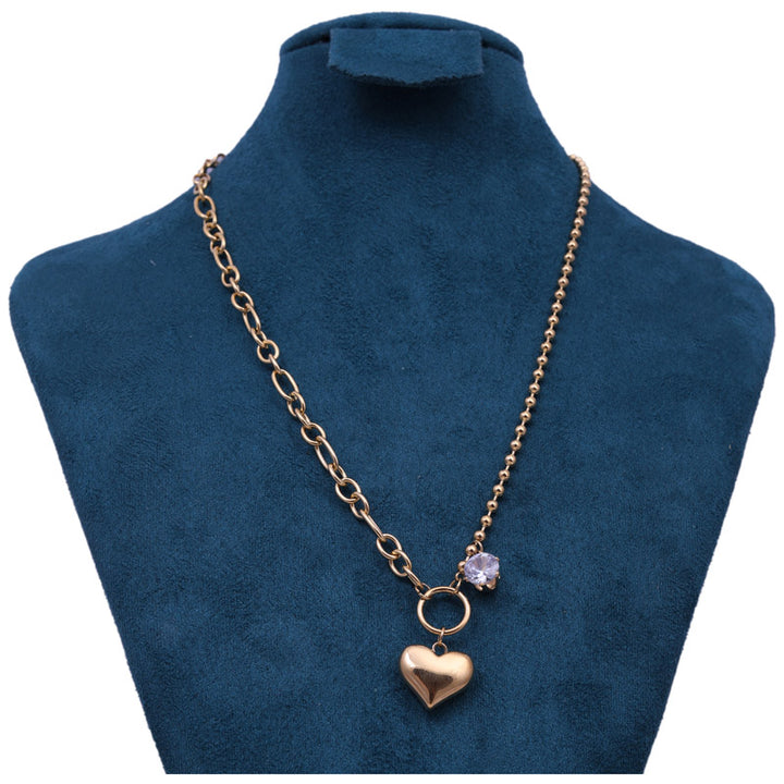 Sansi Mayo Gold-plated Heart Pendant Necklace