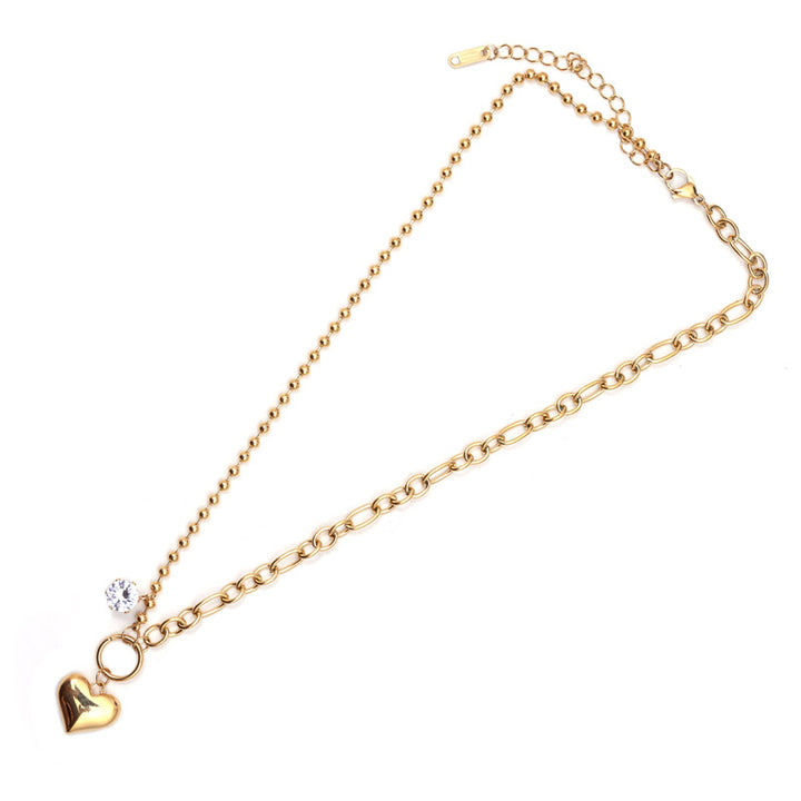 Sansi Mayo Gold-plated Heart Pendant Necklace