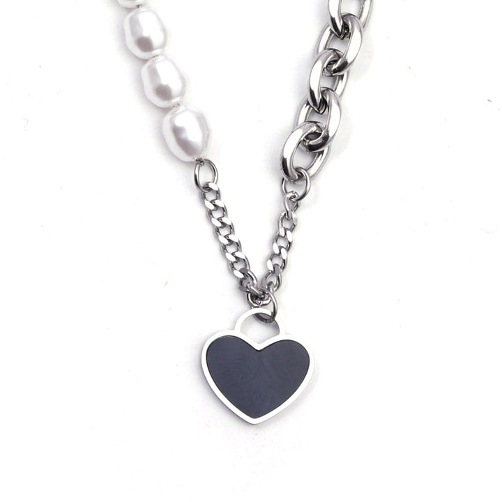 Sansi Mayo Heart Silver-plated Pendant Necklace