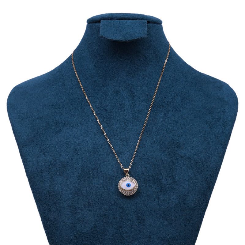 Sansi Mayo Radiant Round EVIL EYE Pendant Chain