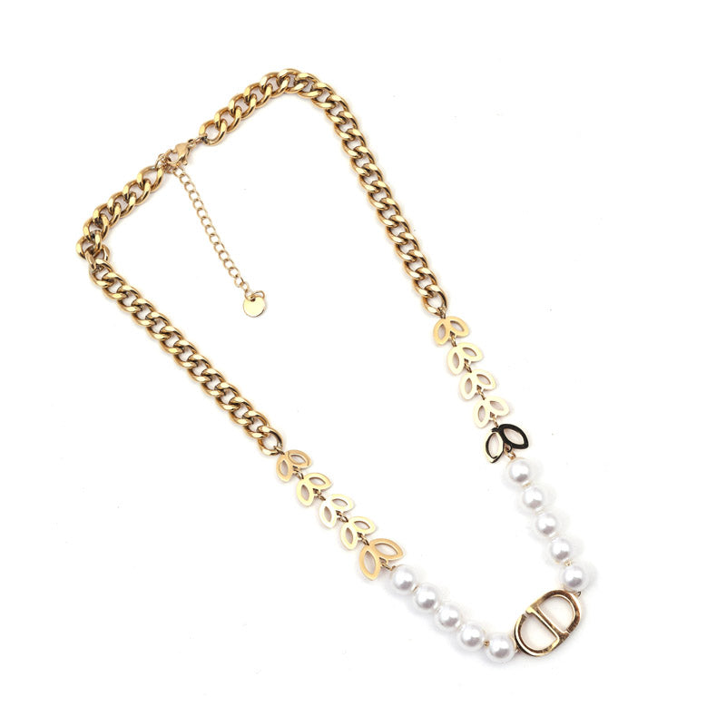 Sansi Mayo Floral Pearl Chain