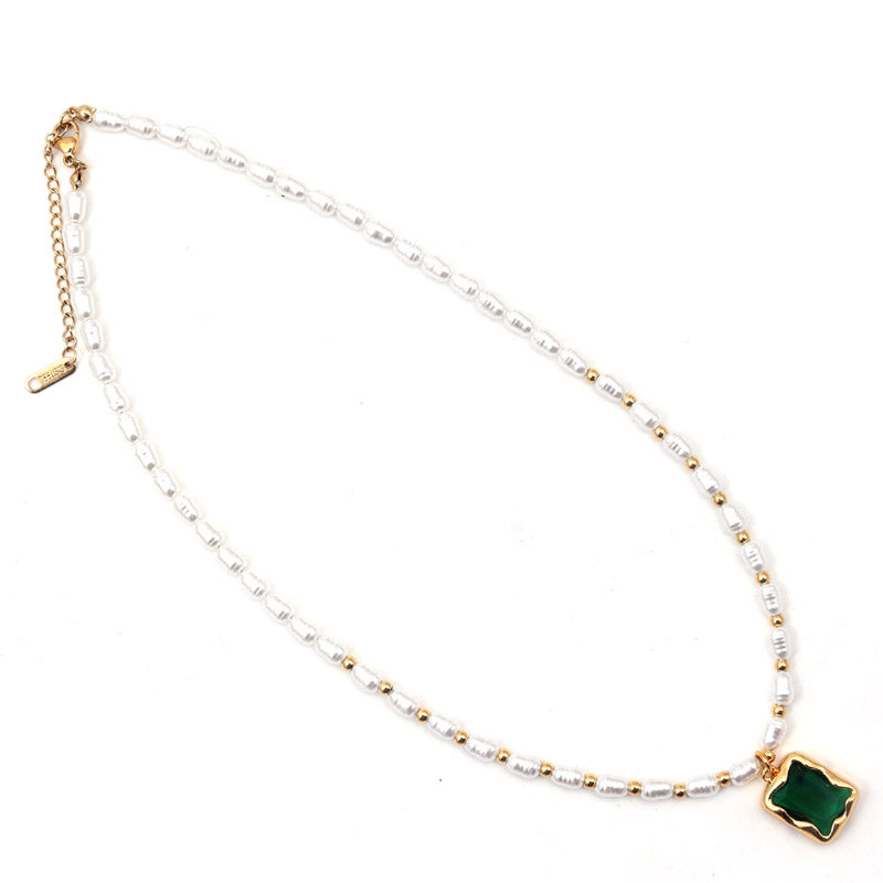 Sansi Mayo Square Pearl Elegance Chain