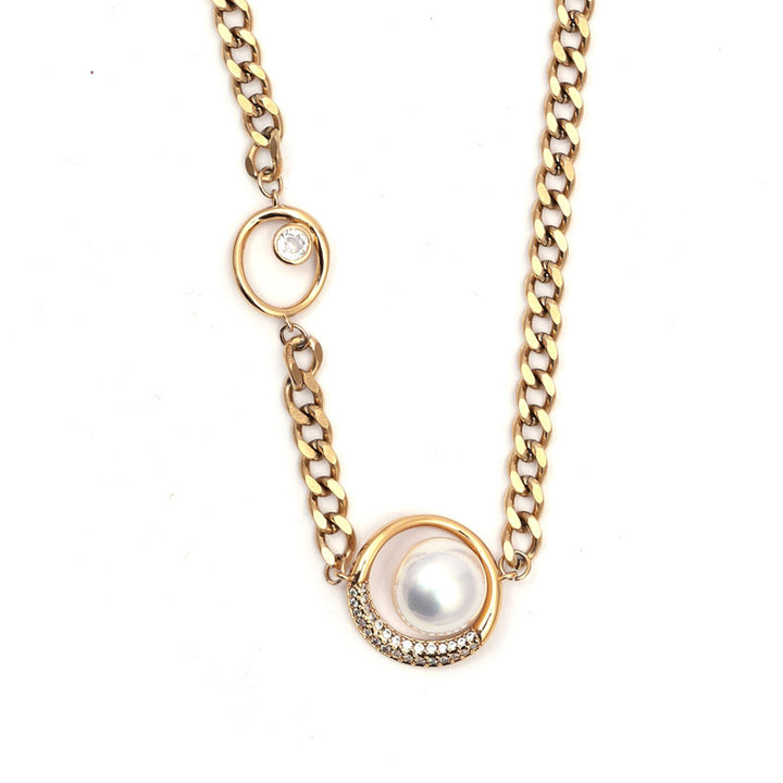 Sansi Mayo Luxe Pearl Round Chain