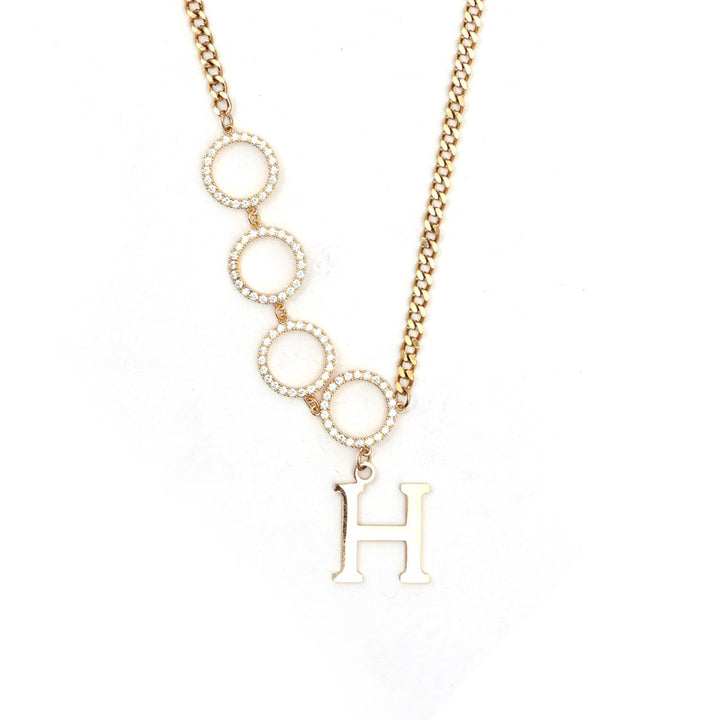 Sansi Mayo Alphabet "H" Charm Chain