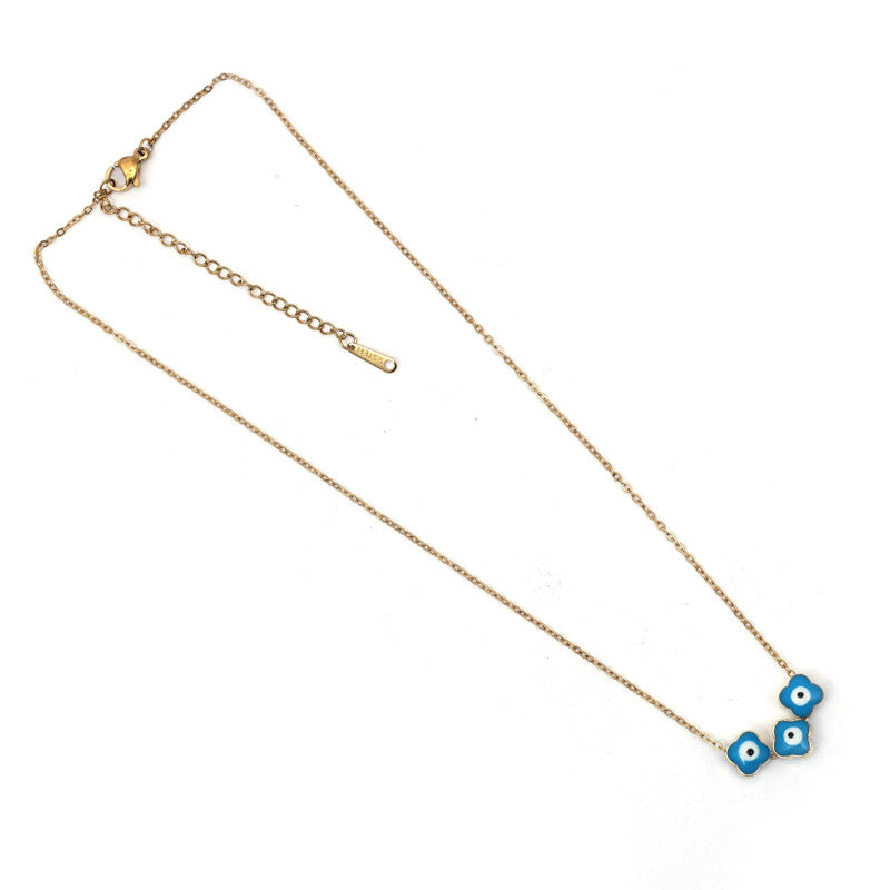 Sansi Mayo Blue Flower Crystal Chain