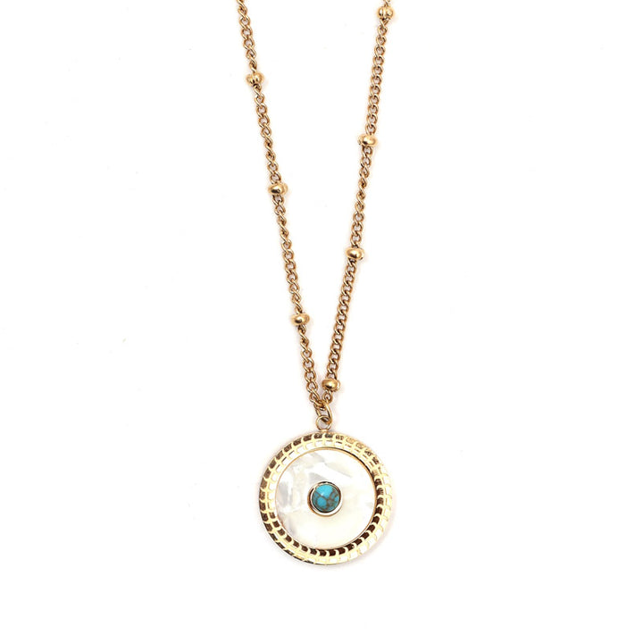 Sansi Mayo Blue Tiger Eye Pendant Necklace