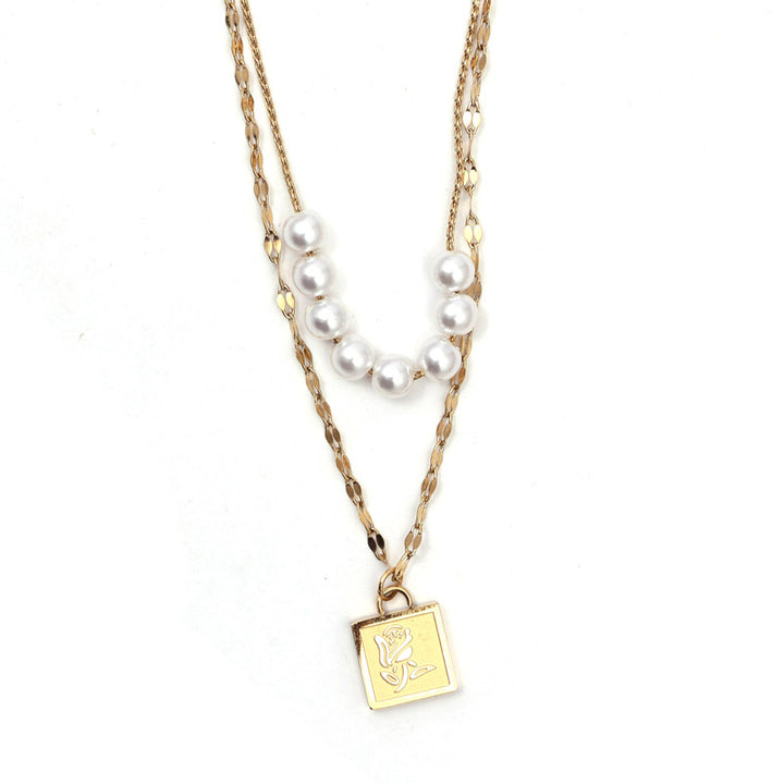 Sansi Mayo Dual Chain Charm Necklace