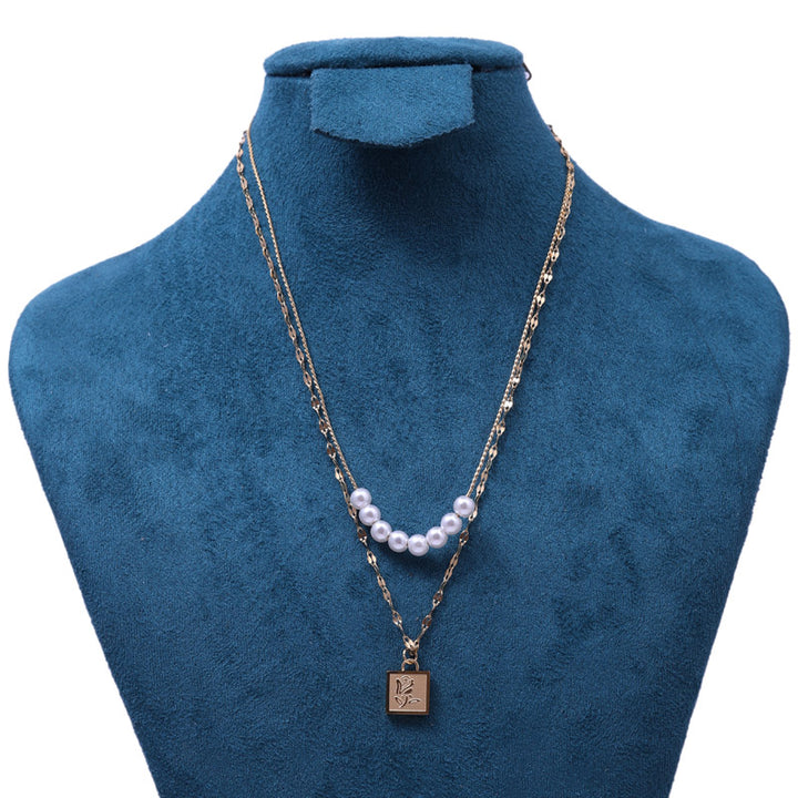 Sansi Mayo Dual Chain Charm Necklace