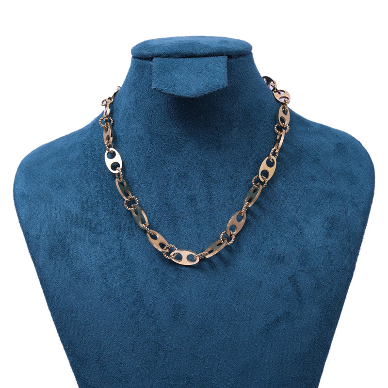 SANSI MAYO Luxe Duo Gold-Plated Chain Necklace